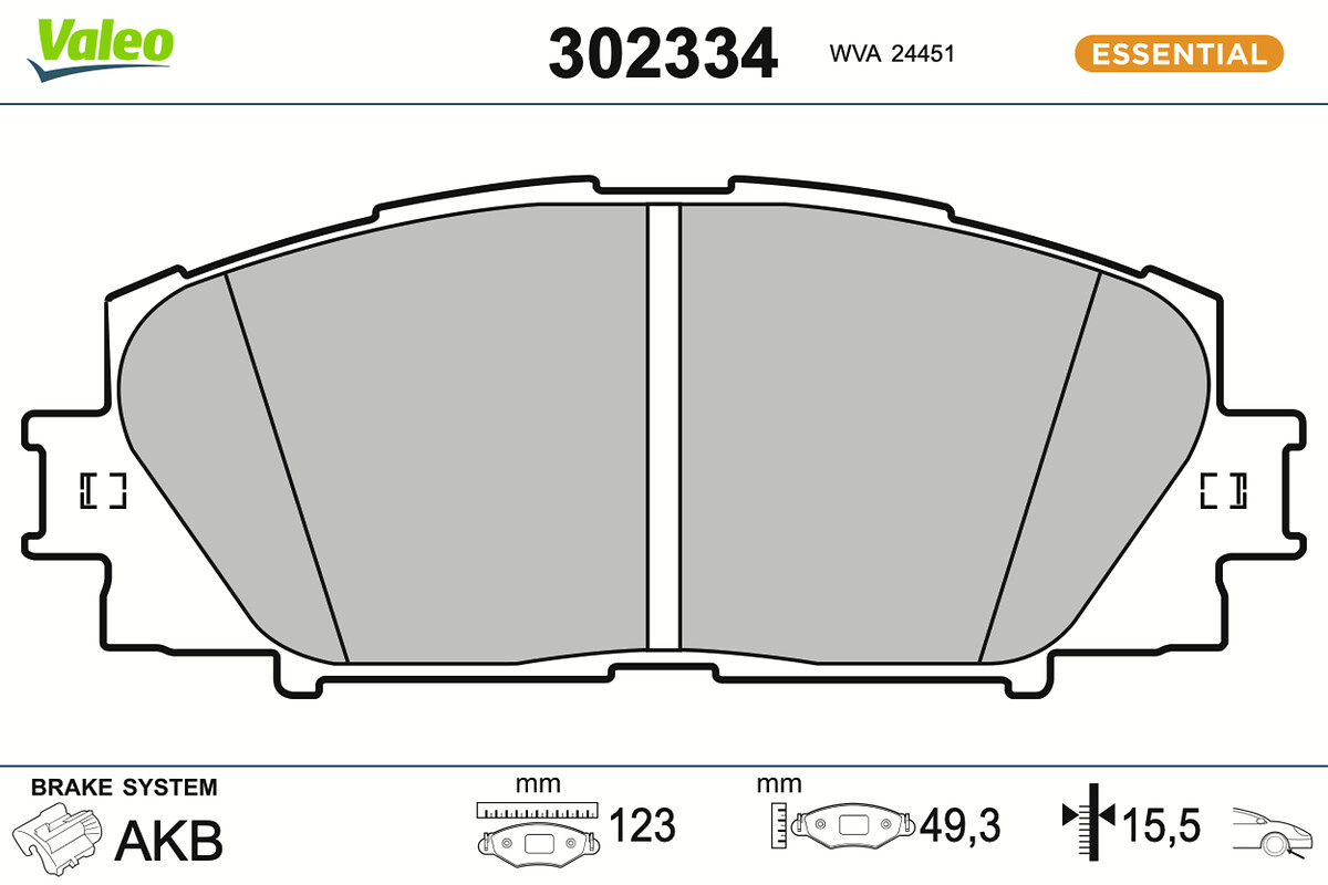 BRAKE PADS FIRST TOYOTA PRIUS 03.2015